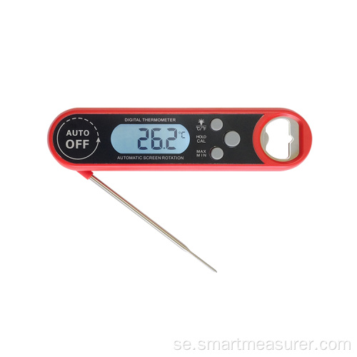 Instant Read Kitchen Thermometer med roterande skärm